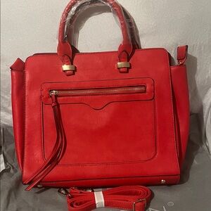 Dasein Elegant Red Women's Handbag New Without Tags